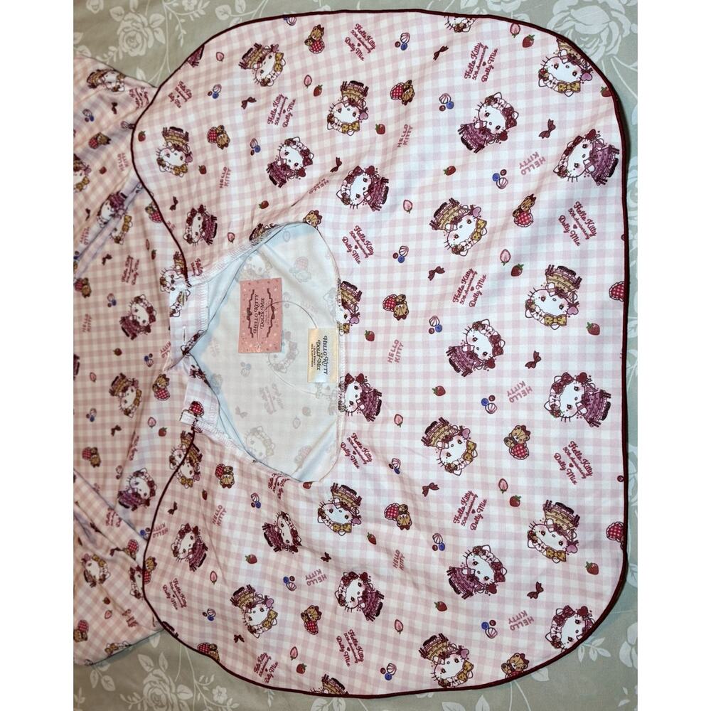 Sanrio Hello Kitty Dolly Mix Roomwear Nightgown Pajamas Lolita Bonnet Headdress - Picture 8 of 16